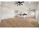 Spacious living room featuring an open concept floorplan, with views of the kitchen at 1800 Huckleberry St, Pahrump, NV 89048