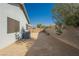 A backyard featuring block wall and minimal landscaping at 2421 Sunrise Springs Ct, North Las Vegas, NV 89031