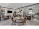 The clubhouse is equipped with a kitchen and multiple tables for gatherings and events at 2555 Hampton Rd # 5104, Henderson, NV 89052