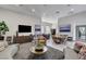 Spacious clubhouse with multiple seating areas, large TV, and stylish decor for residents at 2555 Hampton Rd # 5104, Henderson, NV 89052