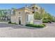 View of the Terra Bella Condominiums community entrance with well-maintained landscaping at 2555 Hampton Rd # 5104, Henderson, NV 89052