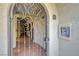 Secured entryway features an ornate metal gate and intercom system for added security and style at 2555 Hampton Rd # 5104, Henderson, NV 89052