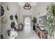 The beautiful hallway leads to the pool area, creating an inviting path with stylish decor at 2555 Hampton Rd # 5104, Henderson, NV 89052