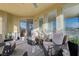 Spacious patio with cushioned seating, offering a comfortable outdoor living space at 2555 Hampton Rd # 5104, Henderson, NV 89052