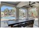 Enjoy outdoor seating in the clubhouse with views of the sparkling pool and lush landscaping at 2555 Hampton Rd # 5104, Henderson, NV 89052