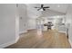 Open floor plan showing living space, dining area, and kitchen with tall vaulted ceilings at 2925 Wigwam Pkwy # 1021, Henderson, NV 89074