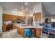 Kitchen with tile flooring, stainless steel appliances, and a center island at 3251 S Parkridge Ave, Pahrump, NV 89048