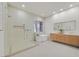 Bright bathroom with a walk-in shower, soaking tub, and double sink vanity at 328 Hedgehope Dr, Las Vegas, NV 89183