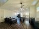Bright living space featuring modern furnishings and wood flooring at 3508 Harbor Tides St, Las Vegas, NV 89147