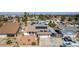 Charming front yard with desert landscaping, solar panels, and an attached two car garage at 3748 Silent Hill Dr, Las Vegas, NV 89147