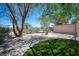 Beautifully landscaped backyard with artificial turf and desert plants at 3790 W Moberly Ave, Las Vegas, NV 89139