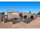 View of the covered back patio from the backyard at 5117 Axbridge Ct, North Las Vegas, NV 89031