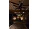 Outdoor living space with ceiling fans, recessed lighting, and a view of the backyard at 5131 Moose Falls Dr, Las Vegas, NV 89141