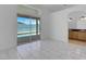 Bright bedroom features a sliding glass door opening to the pool at 519 Landra Ln, Henderson, NV 89015