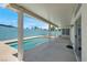 Inviting covered patio with a pool and spa, ideal for outdoor relaxation and entertainment at 519 Landra Ln, Henderson, NV 89015