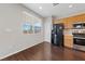 Eat-in kitchen area with stainless steel appliances and a breakfast nook at 648 Jumbled Sage Ct, Henderson, NV 89015