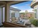 Spacious patio with comfortable seating, perfect for enjoying the outdoors and the serene surroundings at 69 Tapadero Ln, Las Vegas, NV 89135