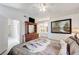Well-lit main bedroom with a view of the en-suite bathroom at 7019 Shadow Crest Dr, Las Vegas, NV 89119