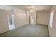 Spacious main bedroom featuring high ceilings and an en-suite bathroom at 710 Tomahawk Ct, Pahrump, NV 89060