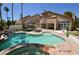 Enjoy this beautiful backyard pool and patio area, perfect for relaxation and entertaining at 7889 Rancho Mirage Dr, Las Vegas, NV 89113