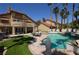 Enjoy this beautiful backyard pool and patio area, perfect for relaxation and entertaining at 7889 Rancho Mirage Dr, Las Vegas, NV 89113