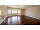 Bonus room offers hardwood floors and plantation shutters, perfect for a home office or playroom at 9155 Harvest Homes St, Las Vegas, NV 89123