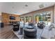 Entertain in a elegant clubhouse with comfortable seating and view of the pool at 128 Los Cabos Dr # 202, Las Vegas, NV 89144