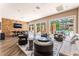Inviting lounge with stylish seating and views of the pool area at 128 Los Cabos Dr # 302, Las Vegas, NV 89144