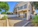 Townhouse backyard featuring a rock garden and privacy fence at 2509 April Breeze Ln, Henderson, NV 89002