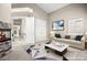 Cozy living room with fireplace and modern decor, creating a comfortable space at 2608 Sun Reef Rd, Las Vegas, NV 89128