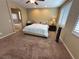 Spacious main bedroom with plantation shutters and ensuite bathroom at 2772 Brinkley Manor St, Laughlin, NV 89029