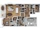 A detailed floor plan showcasing the layout of the entire home, highlighting multiple rooms and garage at 29 Costa Tropical Dr, Henderson, NV 89011