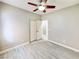 Bedroom with luxury vinyl plank flooring and walk-in closet at 3532 Mountain Park St, Las Vegas, NV 89129
