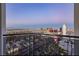 The balcony shows a skyline view overlooking the Palms Casino and Resort and the Strip at 4381 W Flamingo Rd # 2902, Las Vegas, NV 89103