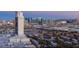 Wide angle showing the building's location is in a vibrant city with lots of high-rise buildings at 4381 W Flamingo Rd # 2902, Las Vegas, NV 89103