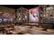 Modern dining room with contemporary decor, comfortable seating, and unique artistic elements at 4381 W Flamingo Rd # 2902, Las Vegas, NV 89103