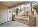 Private covered patio or balcony offers a cozy outdoor space with a metal fence at 5000 Red Rock St # 120, Las Vegas, NV 89118