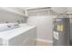 Laundry room with washer, dryer, and water heater at 5101 Renault Ave, Las Vegas, NV 89142