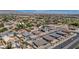 Aerial view of the property highlighting its location and the surrounding community at 5851 Slate Rock Ct, Las Vegas, NV 89149