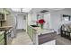 Modern kitchen featuring updated cabinets, stainless steel appliances, and a large island at 7100 Pirates Cove Rd # 2076, Las Vegas, NV 89145