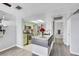 Open kitchen featuring stainless steel appliances, modern cabinetry, and gray flooring at 7100 Pirates Cove Rd # 2076, Las Vegas, NV 89145