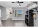 Living room showcasing natural light, gray floors, and neutral decor at 7100 Pirates Cove Rd # 2076, Las Vegas, NV 89145