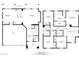 Overall floor plan with kitchen, dining room, living room, bedrooms, and bathroom layouts and dimensions at 7263 Pepperbox Ave, Las Vegas, NV 89179