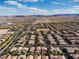 Beautiful aerial shot showcasing the community's layout, and the desert landscape at 7854 Brianna Cheerful Ave, Las Vegas, NV 89178