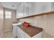 Laundry room with white appliances and granite countertop at 7854 Brianna Cheerful Ave, Las Vegas, NV 89178
