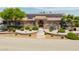 Charming single-story home featuring a beautiful landscape, tile roof, and solar panels at 9015 S Tenaya Way, Las Vegas, NV 89113