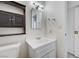 Bathroom with toilet, sink, mirror and medicine cabinet at , Henderson, NV 89015