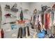 Organized walk-in closet with ample shelving and hanging space for clothes and accessories at 10017 Bundella Dr, Las Vegas, NV 89134