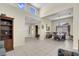Bright, open-concept living area featuring tile flooring and ample natural light at 10017 Bundella Dr, Las Vegas, NV 89134