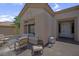 Comfortable patio with seating area provides a relaxing outdoor space to enjoy desert evenings at 10017 Bundella Dr, Las Vegas, NV 89134